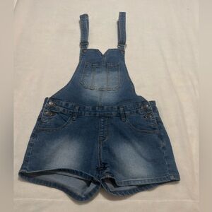 Denim Blue Women's Overall Shorts